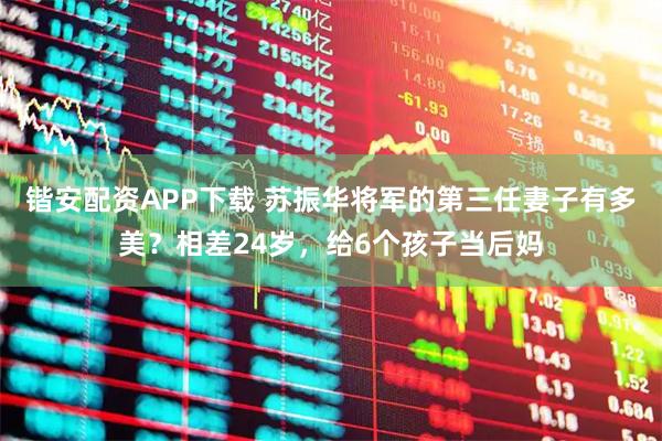 锴安配资APP下载 苏振华将军的第三任妻子有多美？相差24岁，给6个孩子当后妈
